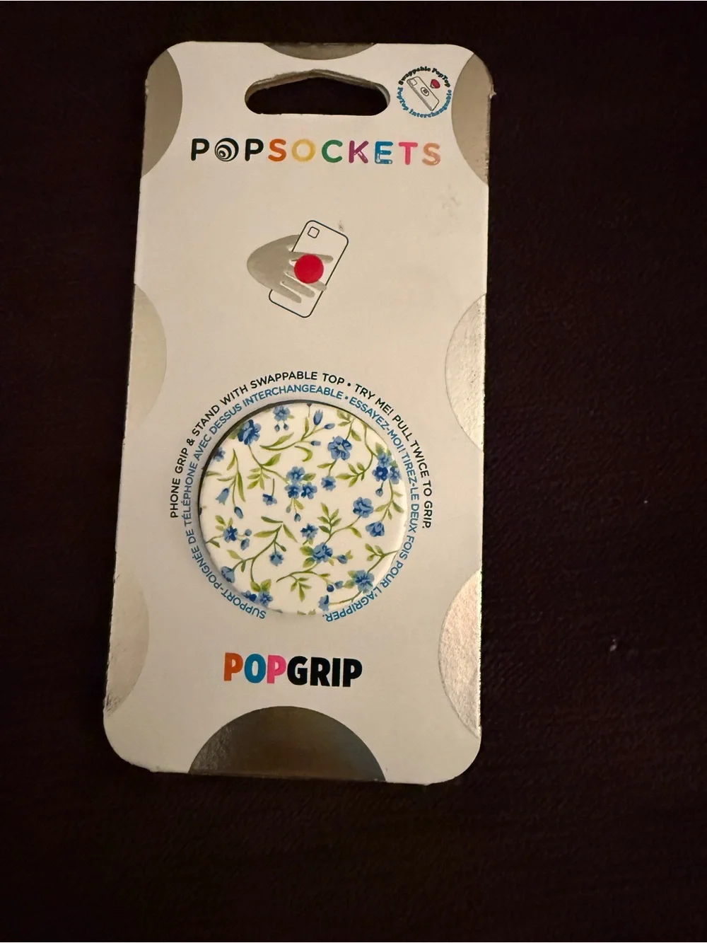 Blue Ditsy PopSocket